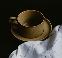 Cream mug and saucer