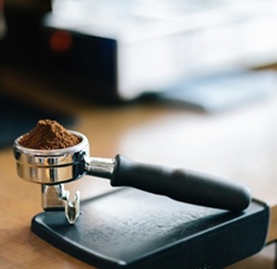 Portafilter with black handle